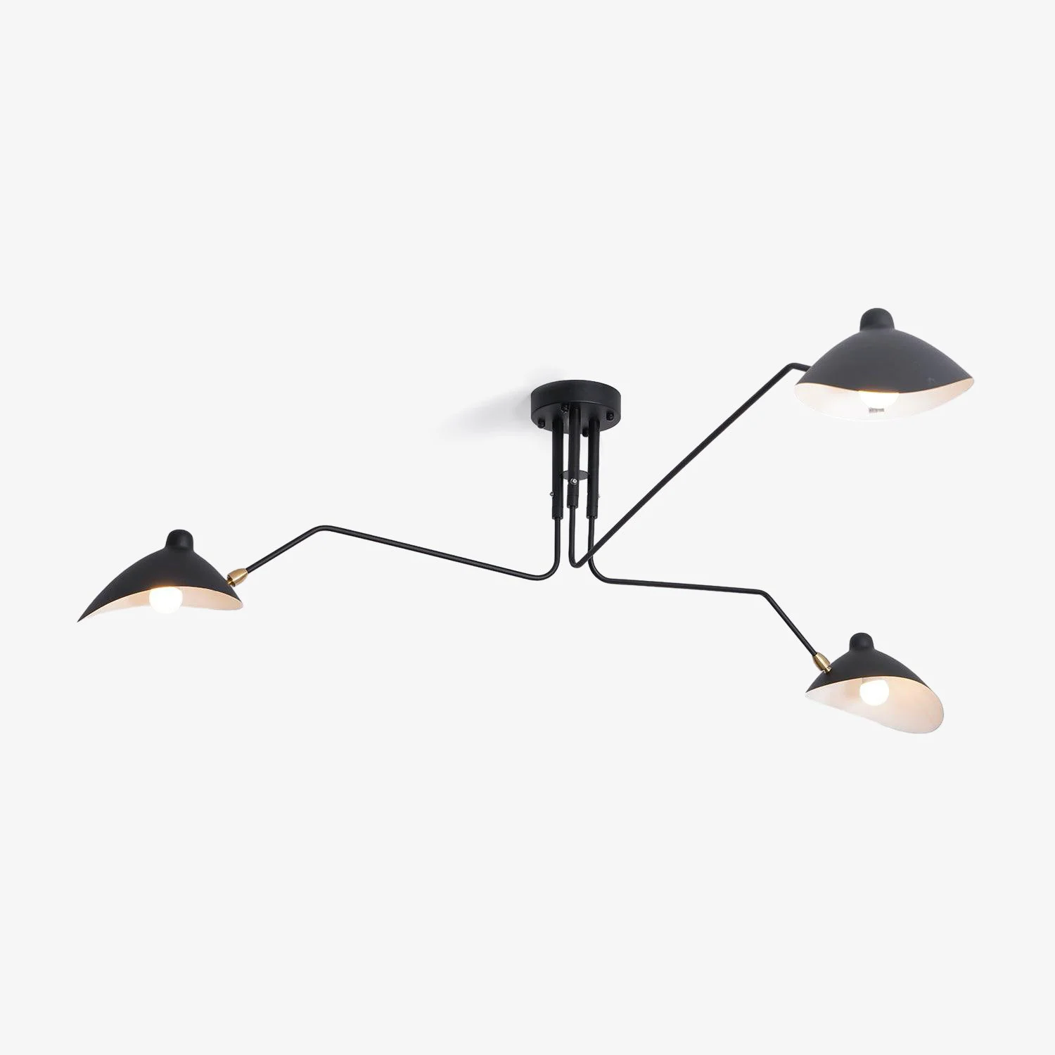 Fine Serge Mouille Ceiling Light A Functional