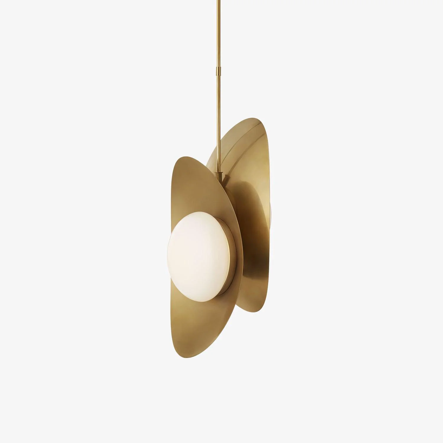 Environmentally Friendly Golden Petal Pendant Lamp Fine