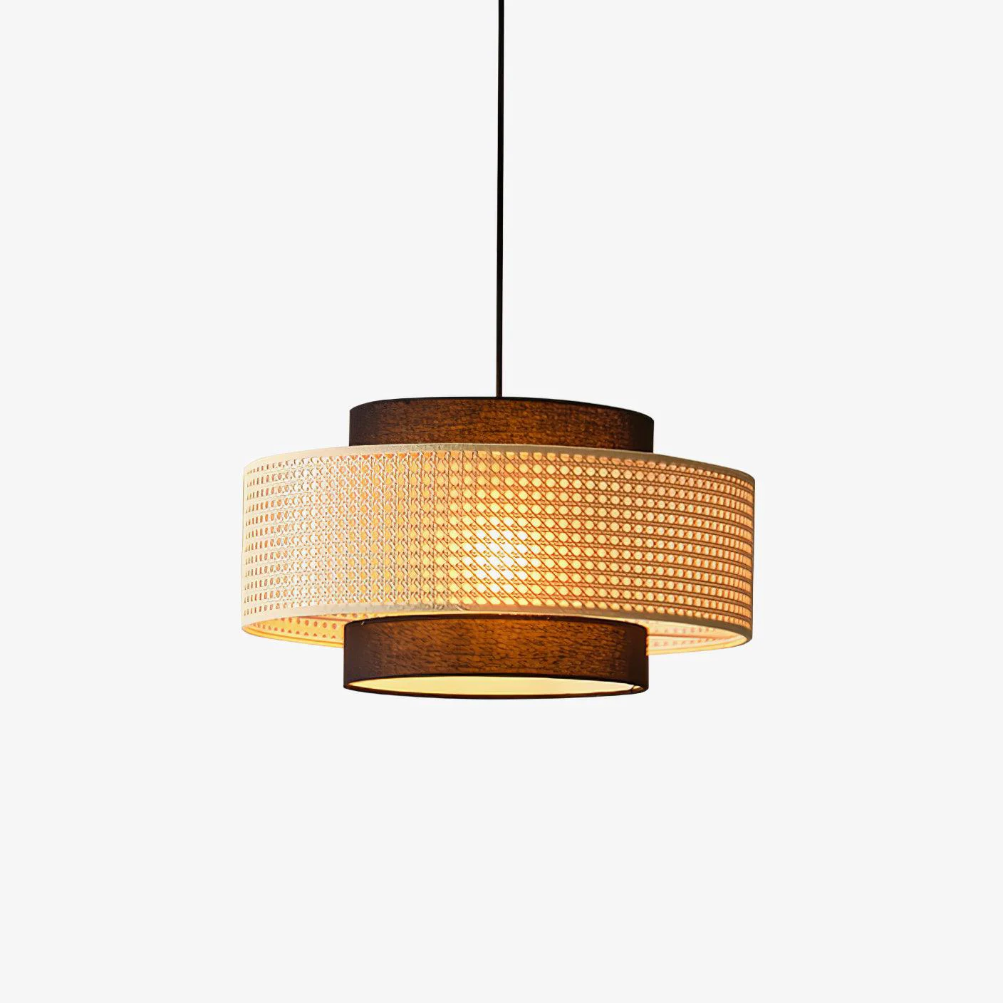 Expertly Made Drum Shade Pendant Light Green