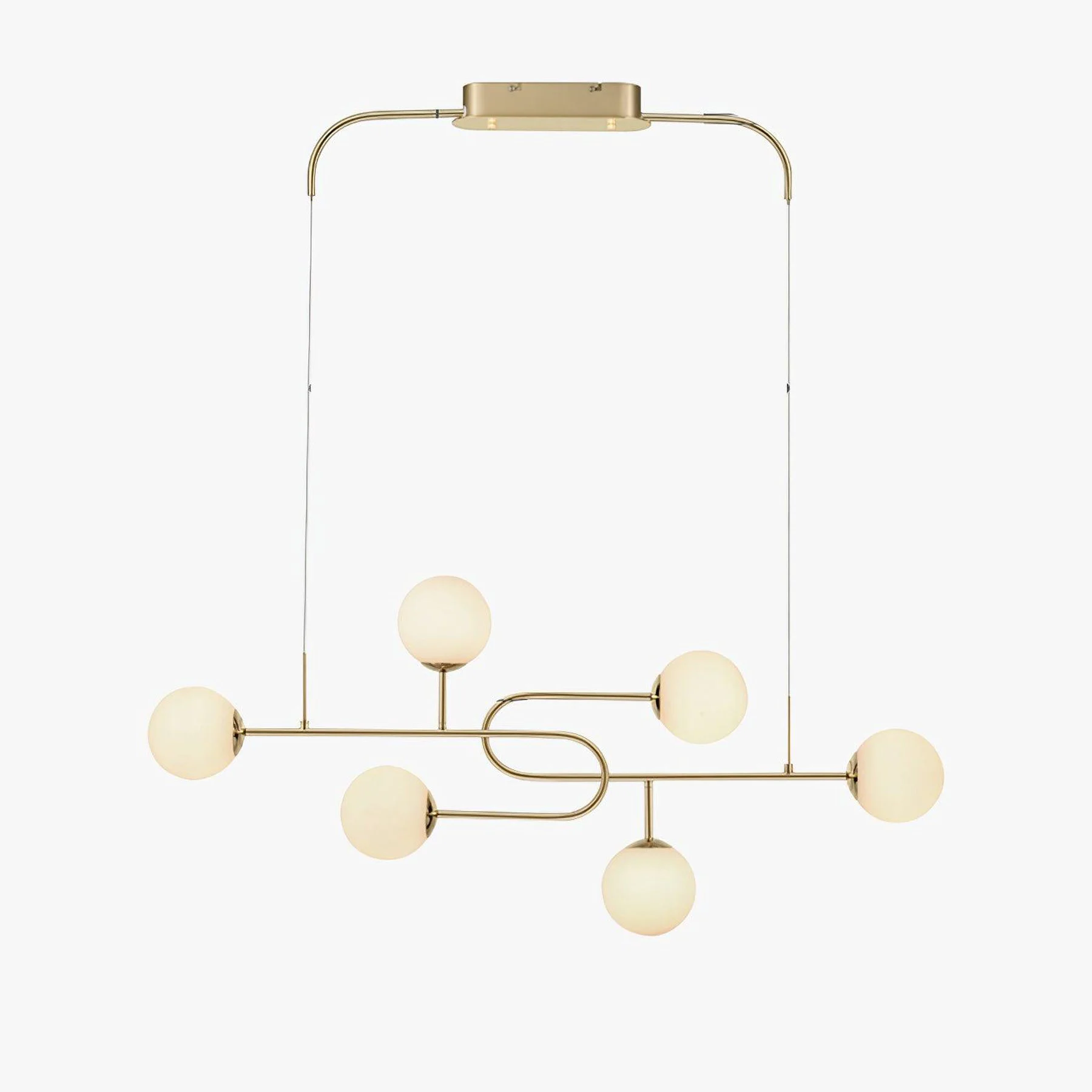 High-End Arc Globe Escalante Chandelier Responsible