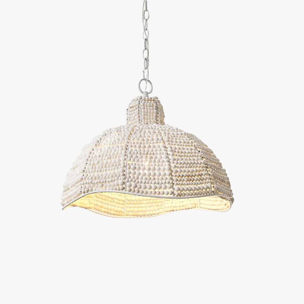 Flexible Obispo Wood Beads Pendant Lamp Functional