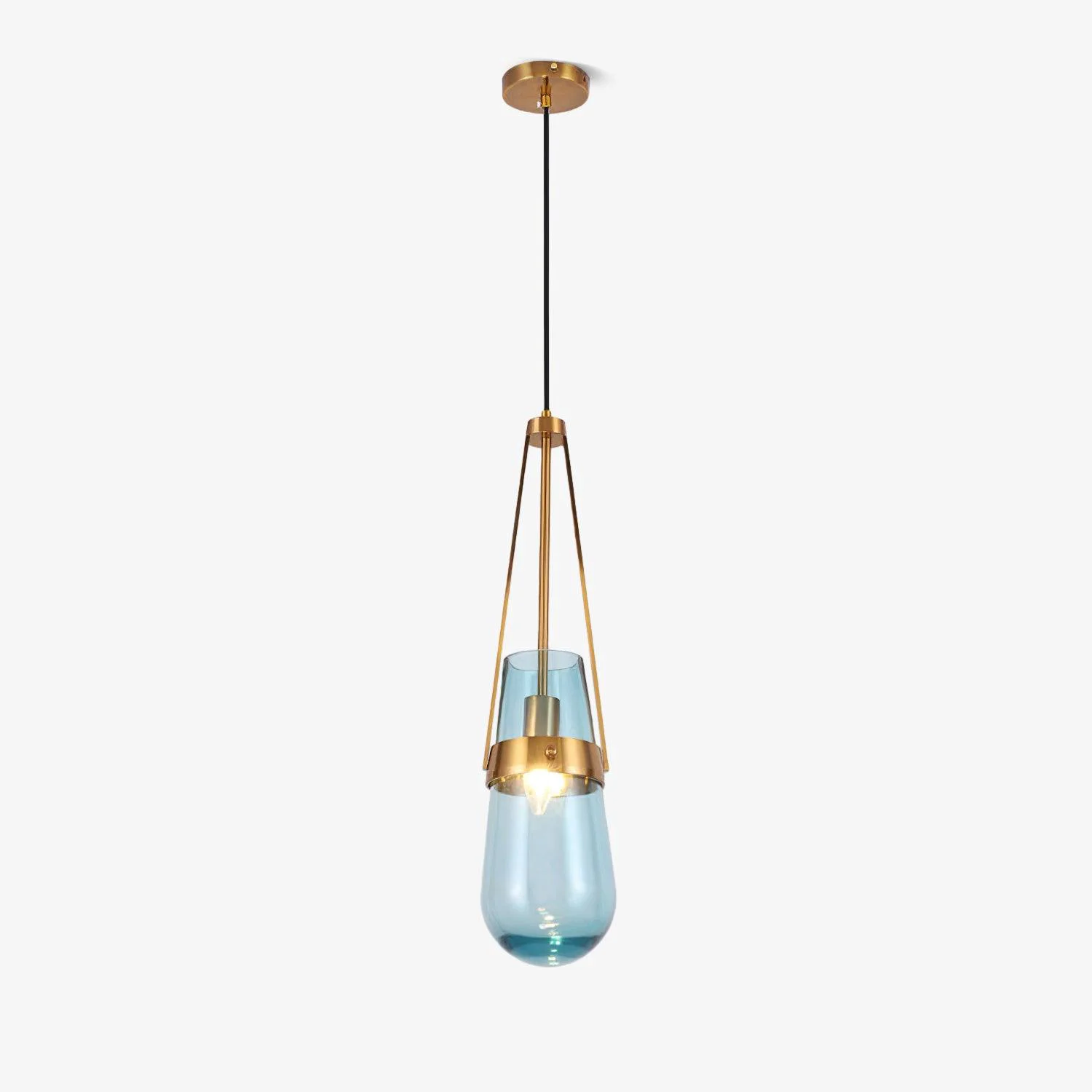 Smooth Poble Glass Pendant Light Professional