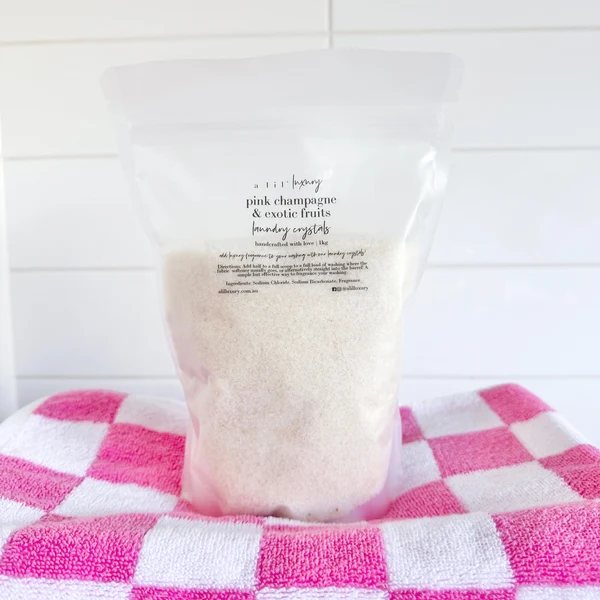 Crafted Laundry Crystals 1.5kg Pouch Reusable