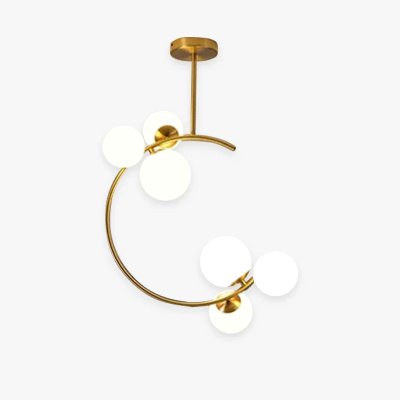 Reusable Valentina Modern Glass Globe Pendant Light Metal Glass 3 Style Healthy