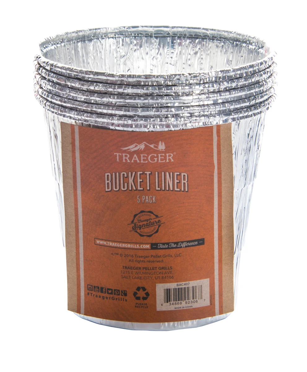 Relaxed TRAEGER GRILL GREASE BUCKET LINER-5 PACK Crafted