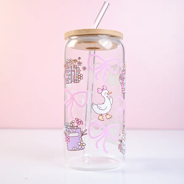 Powerful Cute Goose Plastic or Glass Tumbler Original Design