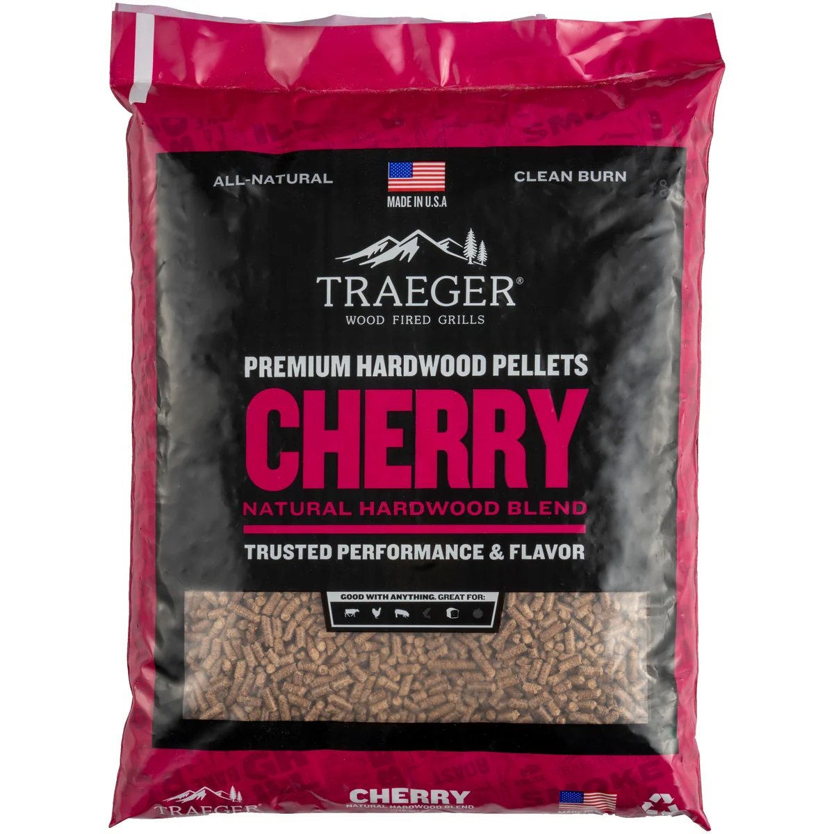 Prestigious TRAEGER CHERRY PELLETS Long-Lasting