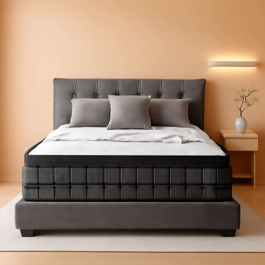Functional Queen TenInch Premium Gel Memory Foam Hybrid Mattress Eurotop Fine Crafted