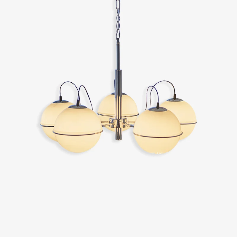 Practical Orion Milk Glass Bulb Chandelier Secure