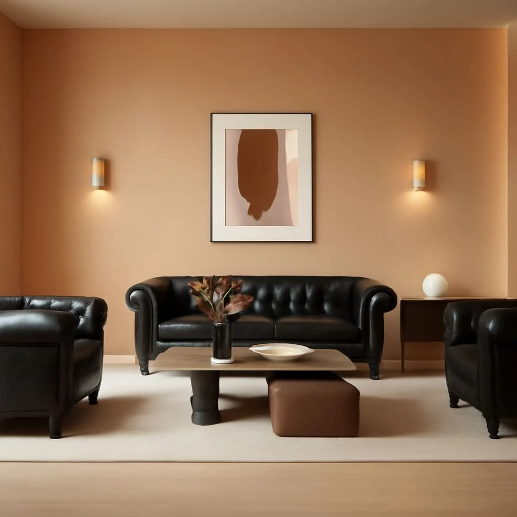 Superior 3 Piece Living Room Sectional Sofa Set Black Modern Sustainable