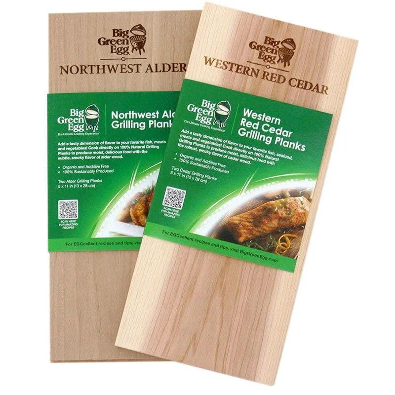 Classic Big Green Egg Northwest Alder Natural Grilling Planks Fashionable