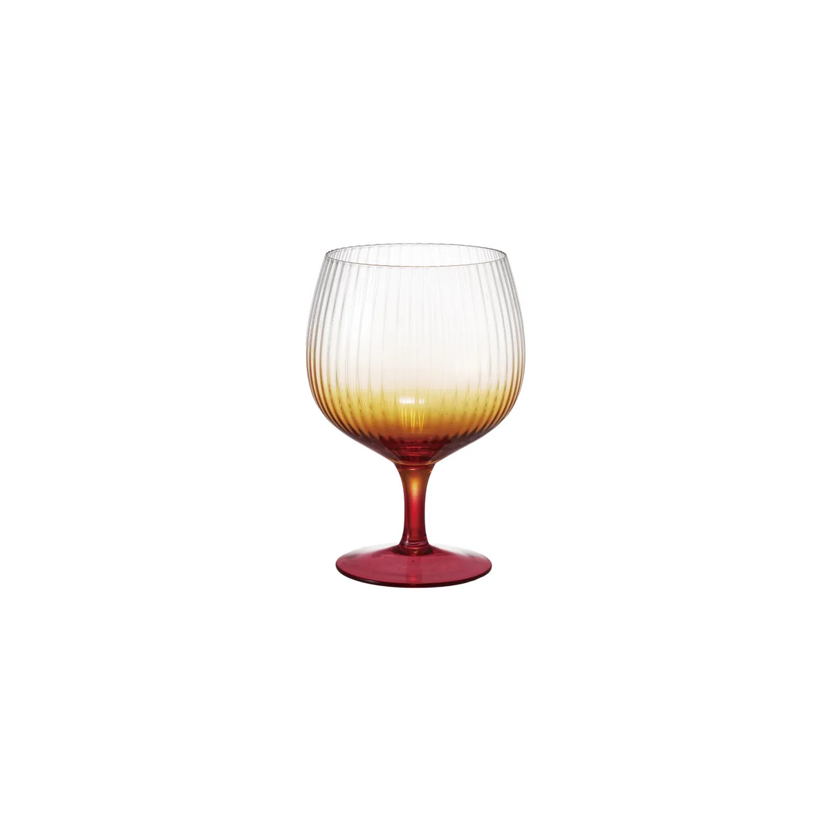 Optimized Stemmed Fluted 20-ounce Goblet Orange Ombre Professional