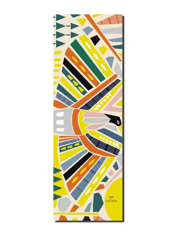 Elegant Leah Duncan Bird Yoga Mat – 6mm Eco-Friendly Artistic Non-Slip Mat for All Yoga Styles Lightweight