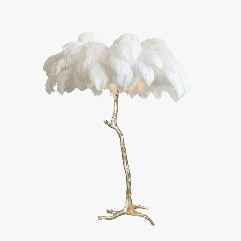 Fashionable O’Moore Nordic Luxury Unique Ostrich Feather Floor Lamp Table Lamp Original