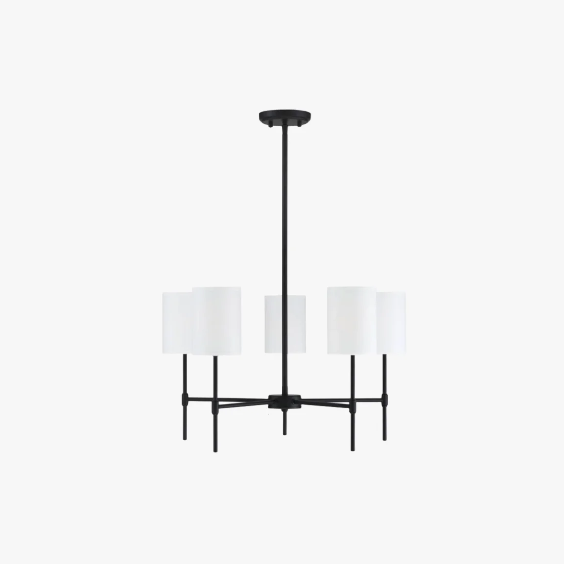 Sustainable Silva Modern LED Chandelier Black Gold Metal Fabric Bedroom Living Room Efficient