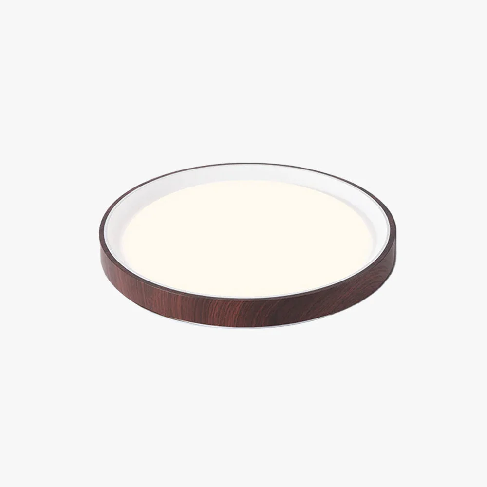 Practical Quinn Modern LED Flush Mount Lighting White Wood Acrylic Kitchen Safe