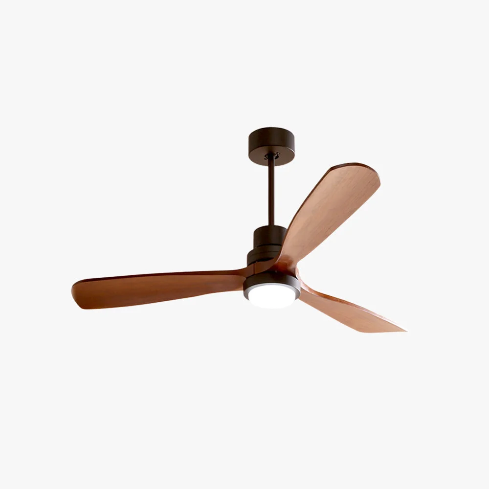 Reusable Haydn 3-Blade Modern DC Ceiling Fan Light Black Wood 52” Top-Quality