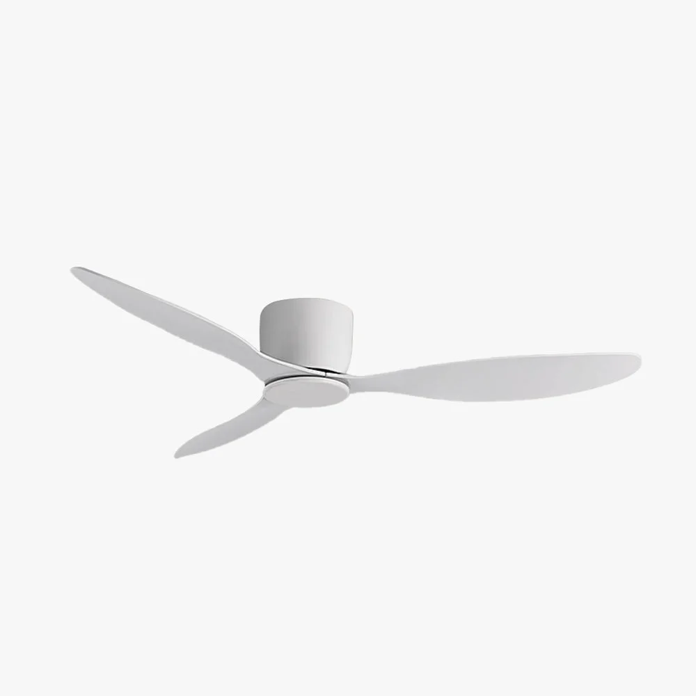 Specialty Walters 3-Blade DC Ceiling Fan White Black Low Profile 51” Easy-to-Use