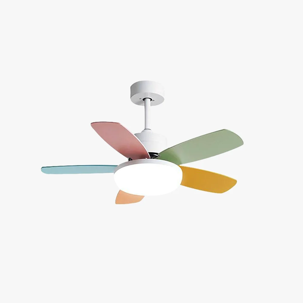 Expertly Made Morandi Colorful DC Ceiling Fan with Light Summer 42” Modern