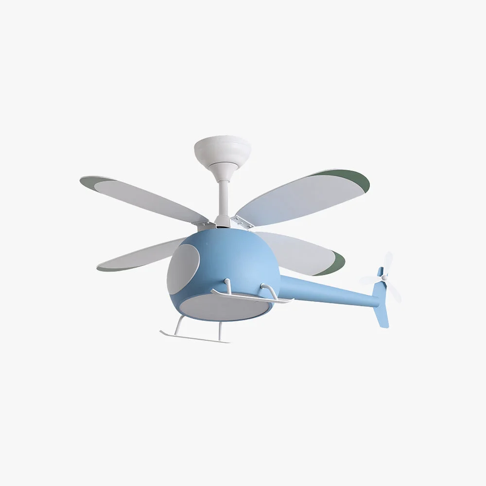 Traditional Minori 4-Blade Blue Jet DC Ceiling Fan with Light Summer 31.5” Smart