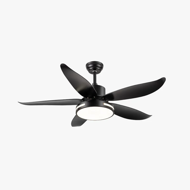 Superior Haydn 5-Blade Modern Basic DC Ceiling Fan with Light White Black 52” Premium Material