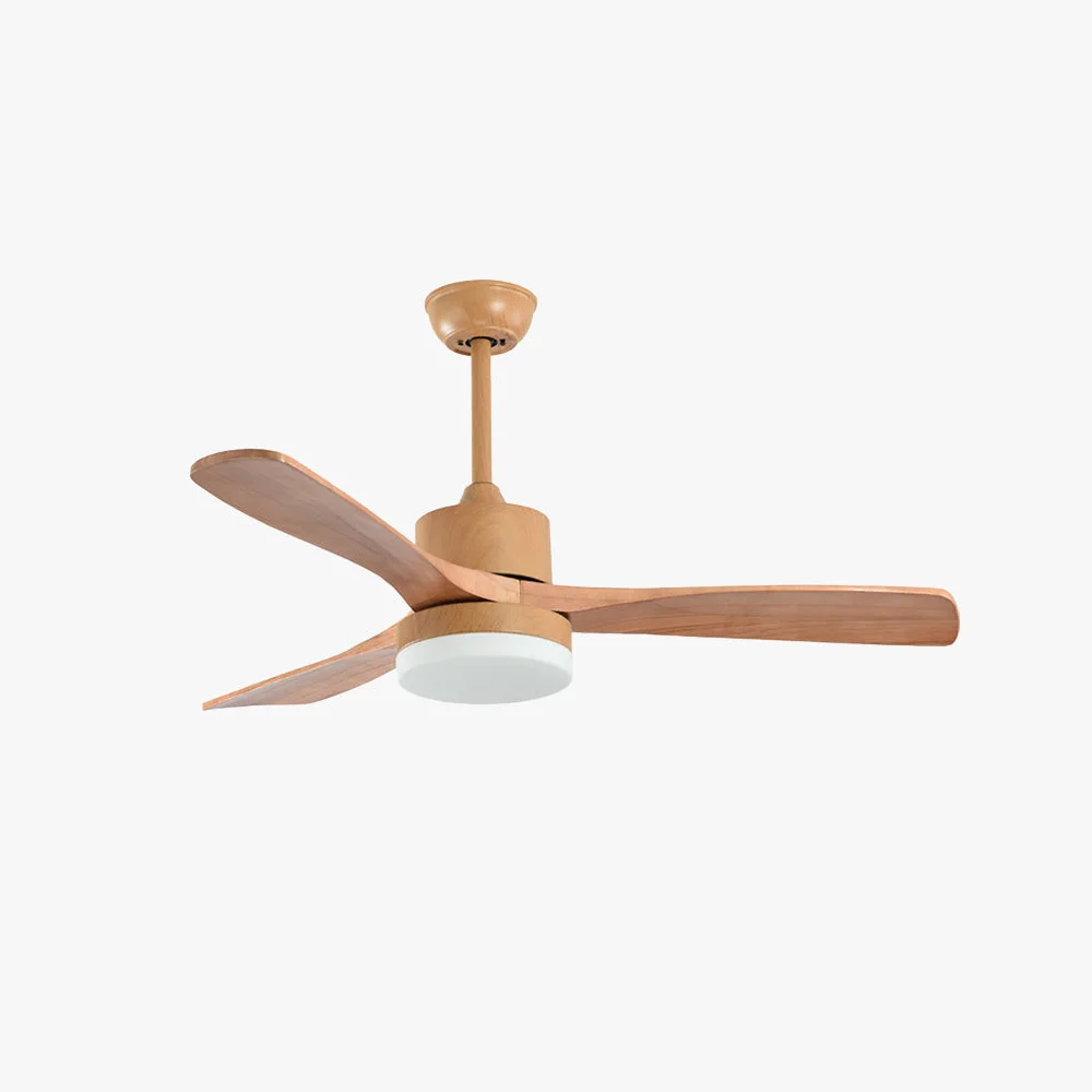 Lightweight Ozawa Wooden Ceiling Fan Light DIA 52” Elegant