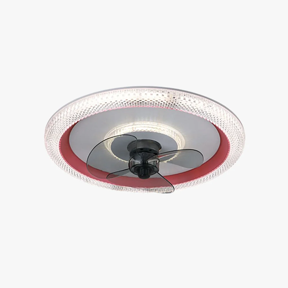 Organic Kirsten 3-Blade Ceiling Fan with Light 3 Color DIA 20 Smart