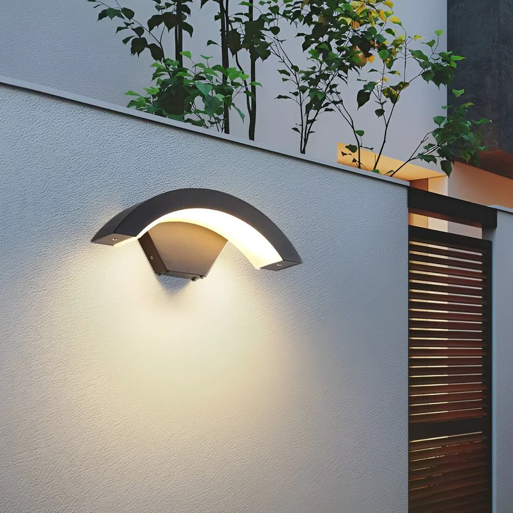 Selected Limited Curved Wall Sconce Outdoor Waterproof LED Wall Lamp User-Friendly