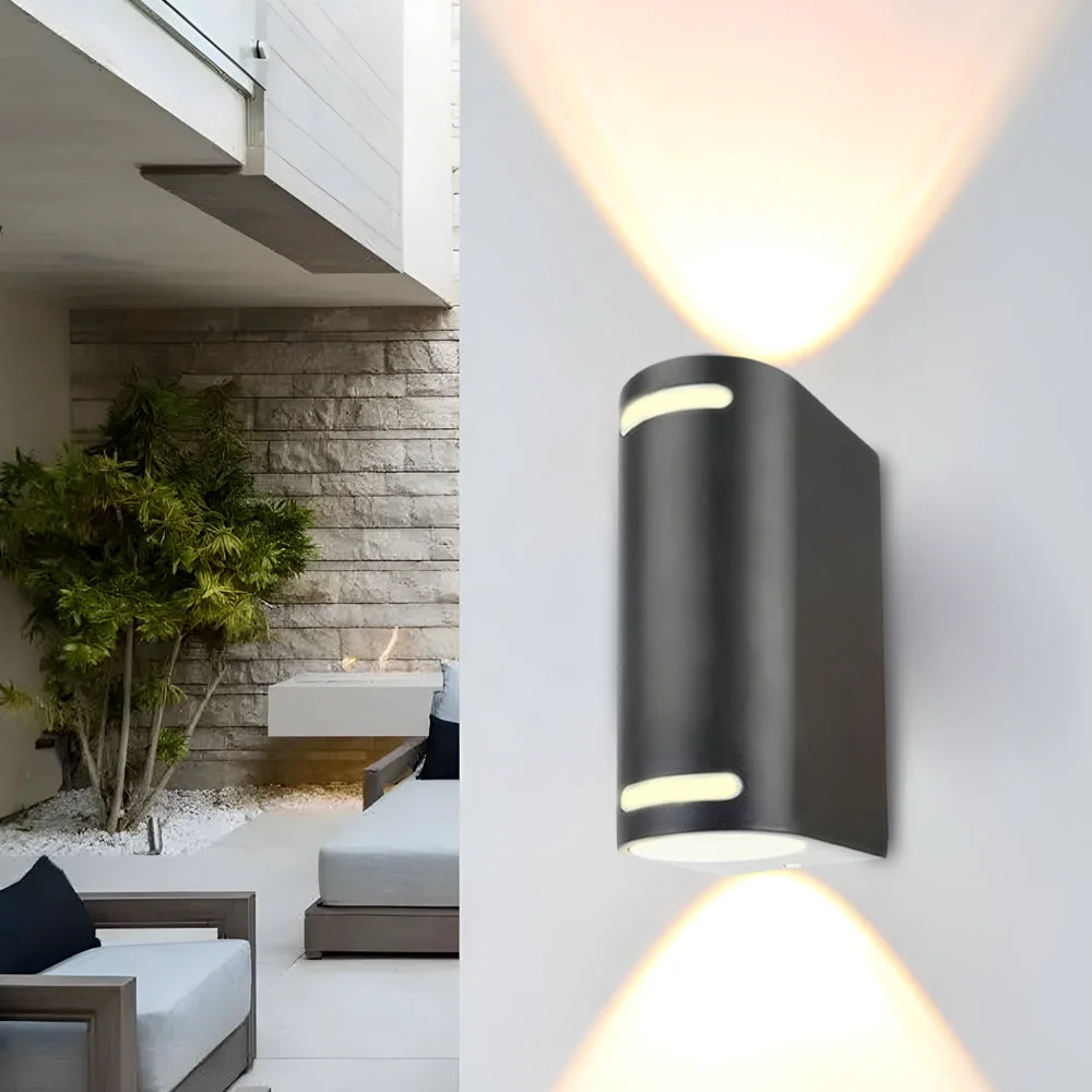 Flexible Simple Square Waterproof up and down Lighting LED Outdoor Wall Lights Sophisticated