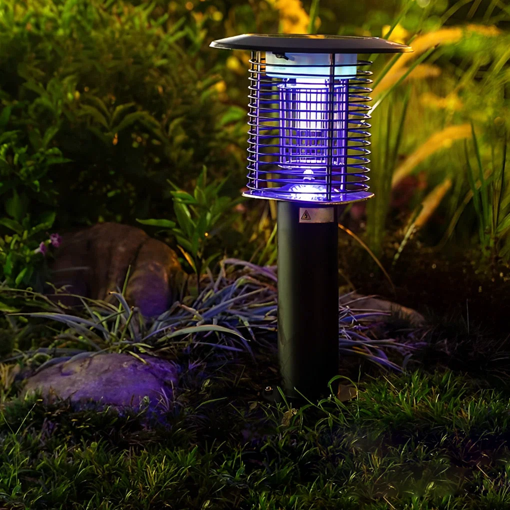 Stylish Waterproof USB Solar Bug Zapper Mosquito Killer Lamp Garden Lights Sustainable