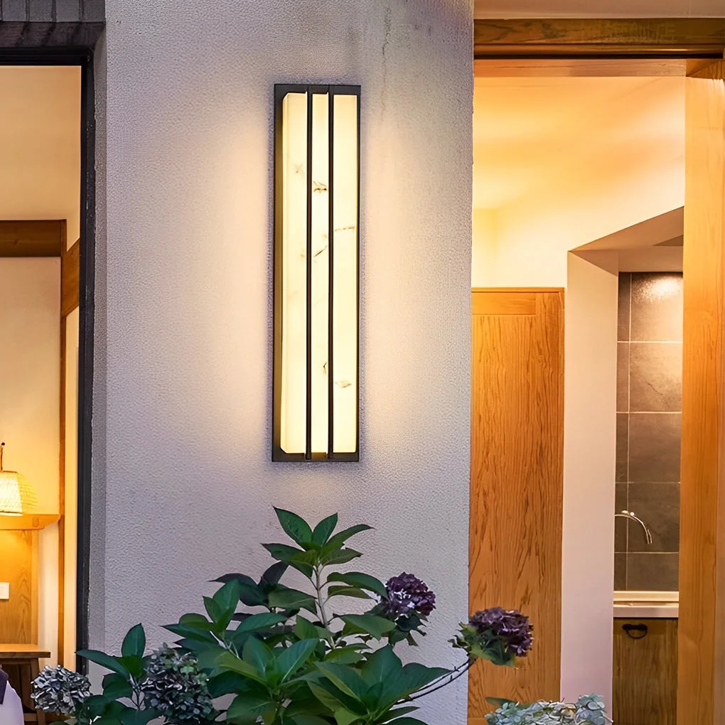 Fast Minimalist Resin Waterproof LED Black Modern Outdoor Wall Light Fixture Easy-to-Use