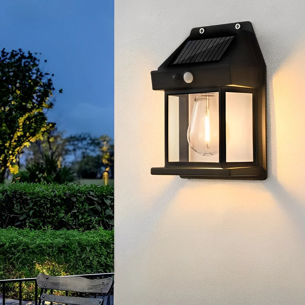 High-Grade Waterproof Tungsten Bulb Intelligent Three Modes Modern Solar Wall Lights Exclusive
