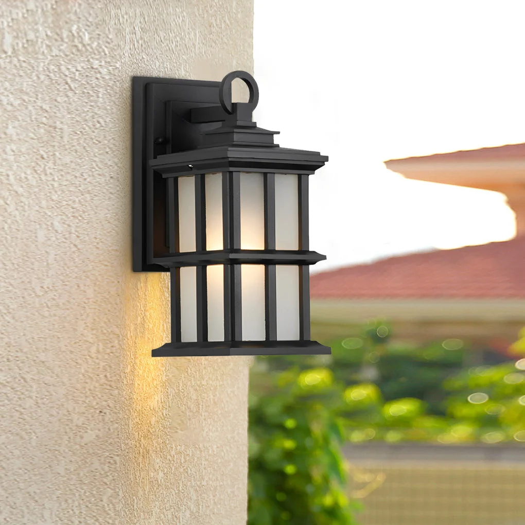 Outstanding Outdoor Waterproof Aluminum Black European Style Exterior Wall Lights Expertly Made