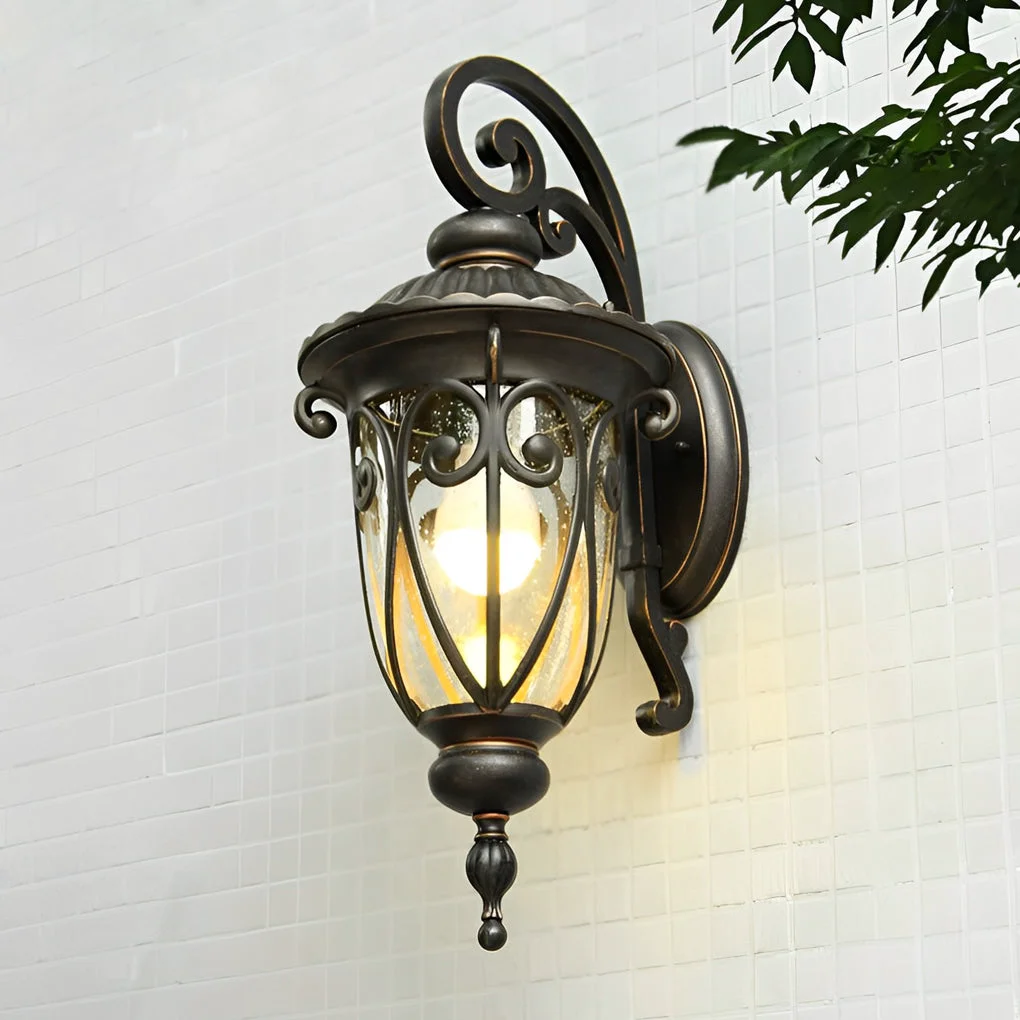 Authentic Waterproof Aluminum Bubbles Glass European-Style Outdoor Wall Lights Excellent