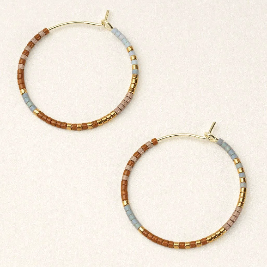 Selected Chromacolor Miyuki Small Hoop Desert Multi Gold High-End