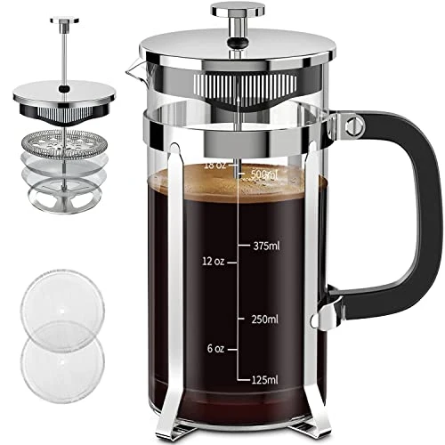 High-Quality French Press Coffee Maker 21oz Smooth