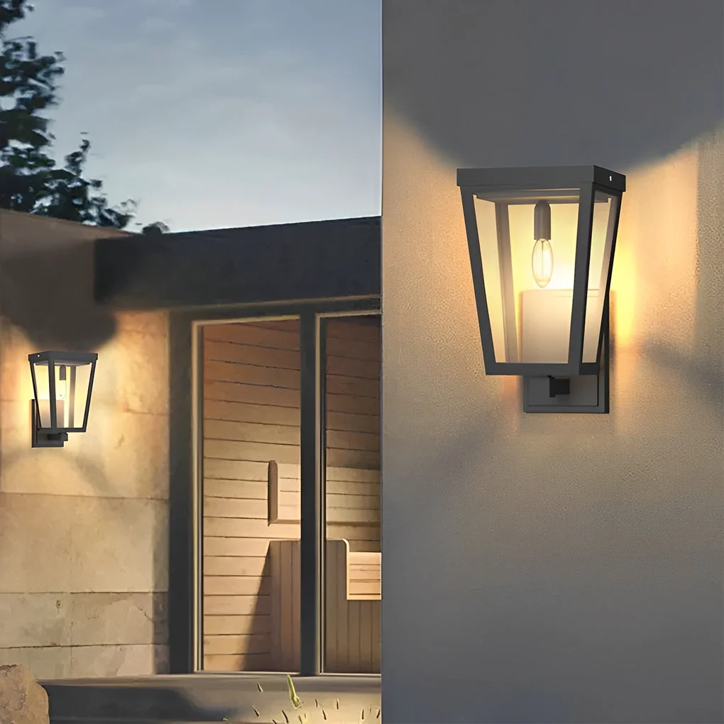 Safe Square Smart Light Control Waterproof LED Solar Outdoor Wall Lights Breathable