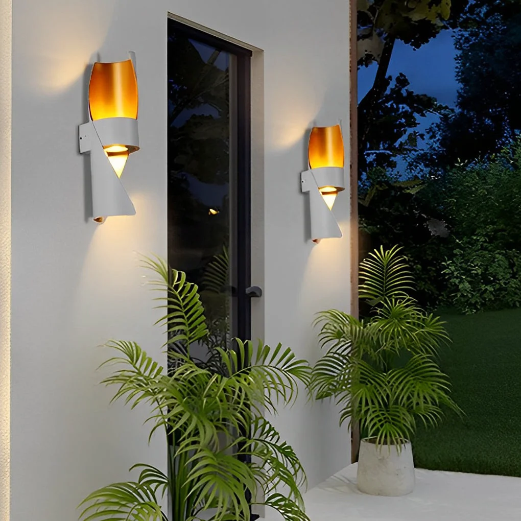 Verified Circular Waterproof Up and Down Lighting COB Modern Outdoor Wall Lights High-Quality