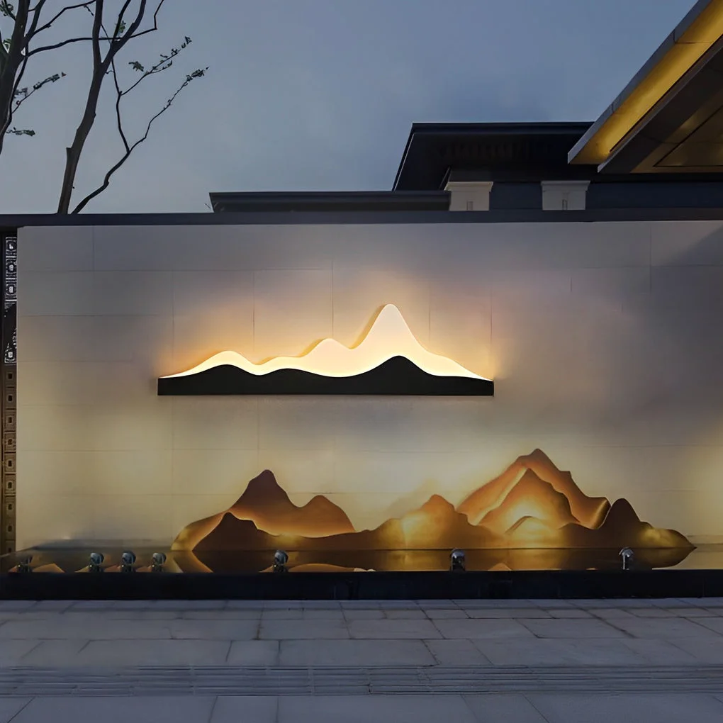 Practical Mountain Scenery Creative Waterproof LED Modern Outdoor Wall Lights Optimized