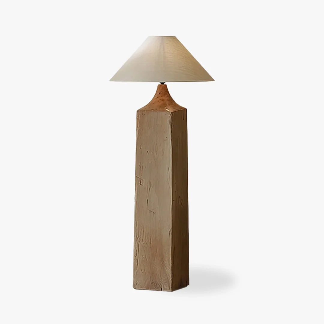 Proven Wooden Pile Floor Lamp Authentic