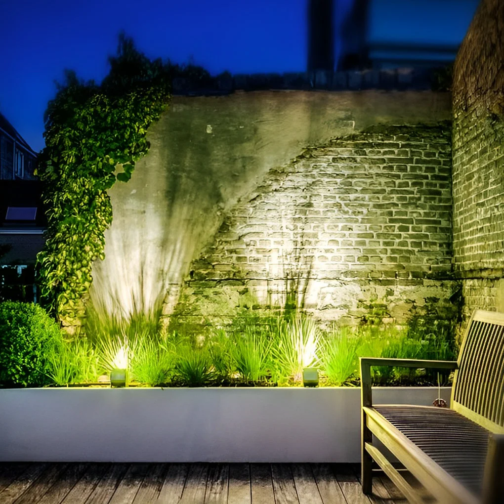 Green Adjustable Square Waterproof Colorful Spotlight Outdoor Wall Lights High-Quality