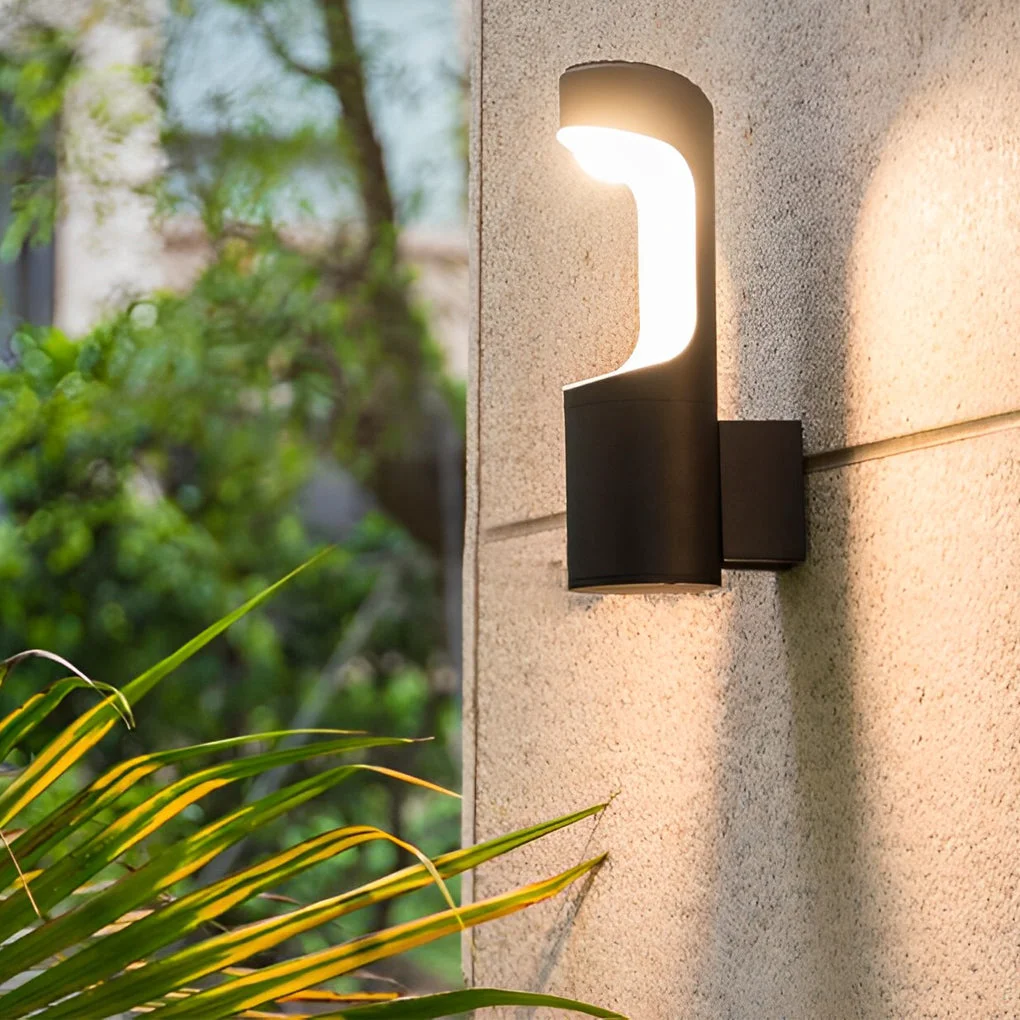 Elite Creative LED Waterproof Black Modern Outdoor Wall Lamp Exterior Lights Reliable