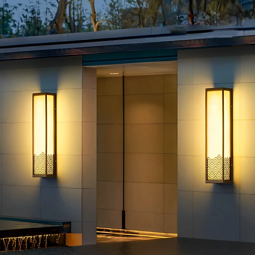 Premium Material Vintage Waterproof Stainless Steel Brown Wall Lamp Exterior Lights Sophisticated