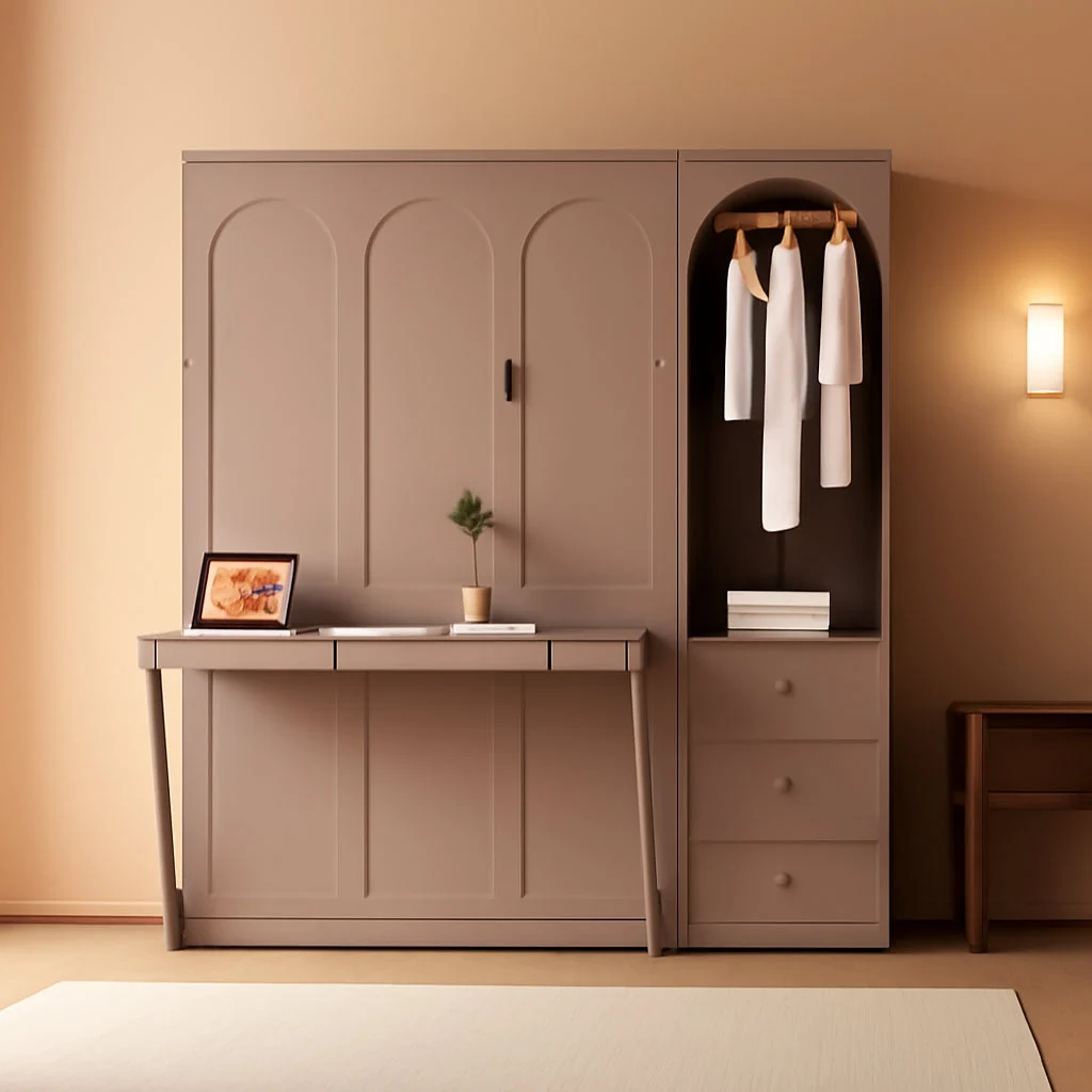 Outstanding Queen Murphy Bed With Customizable Storage Drawers Secure