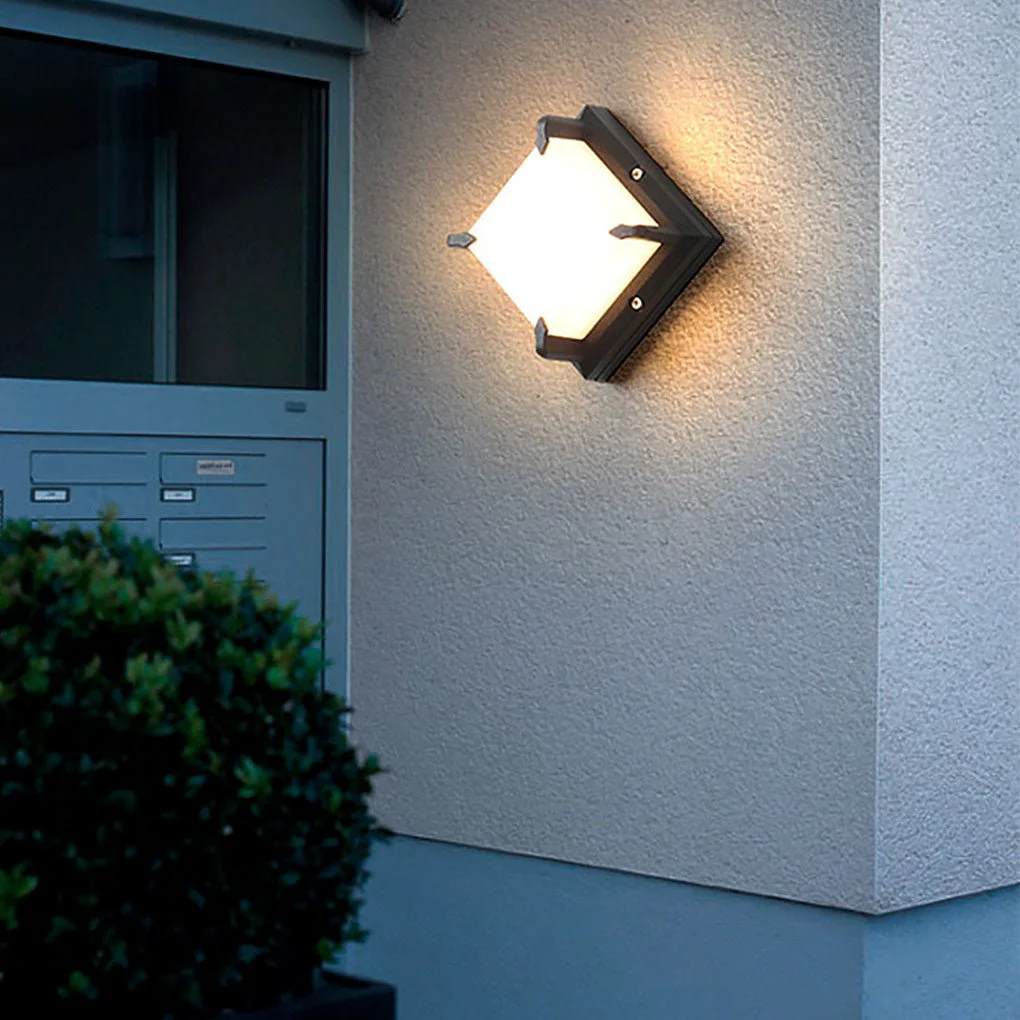 Versatile Modern Minimalist Outdoor Waterproof LED Wall Light for Patio Balcony Garden Lightweight