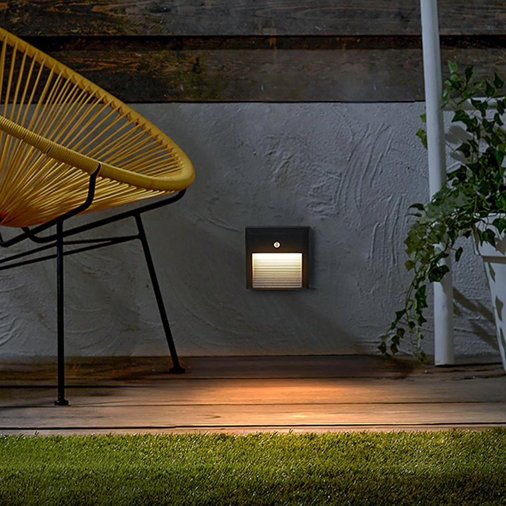 Luxury Embedded Motion Sensor Design LED Step Light for Courtyard Terrace Garden Long-Lasting