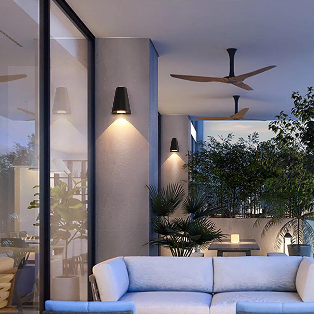 Organic Nordic Minimalist Outdoor LED Waterproof Wall Light for Courtyard Aisle Balcony Functional