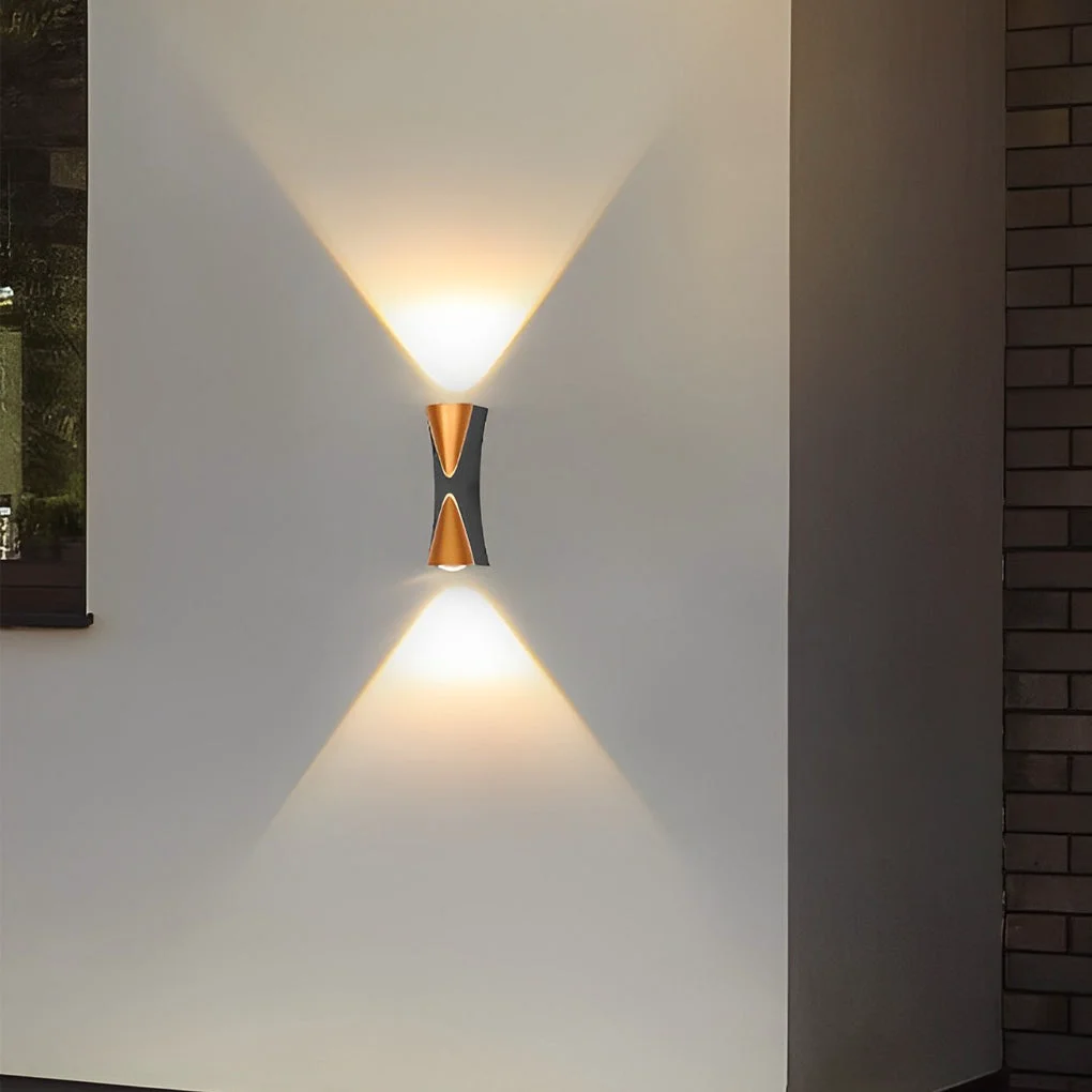 Flexible Creative Up and Down Lights LED Waterproof Modern Outdoor Wall Lamp Trendy