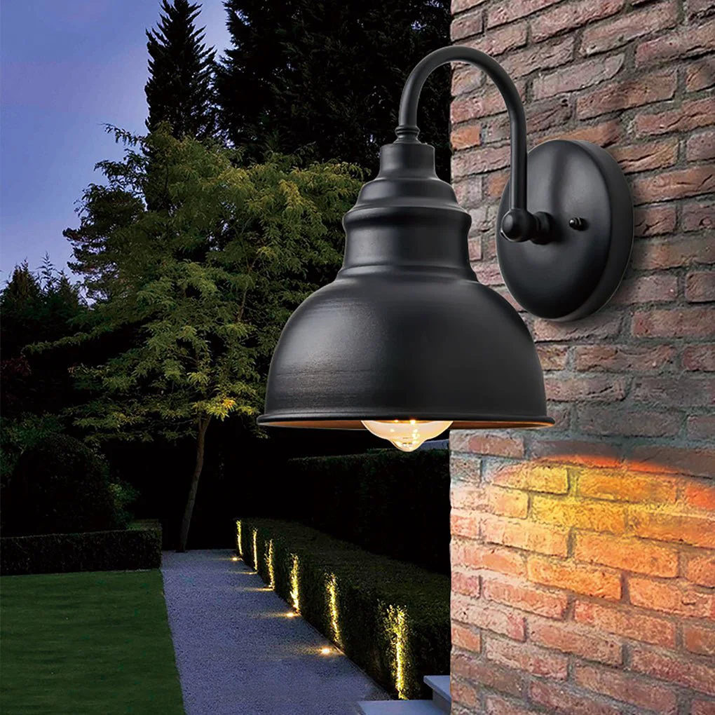 Organic Retro Outdoor Waterproof Balcony Exterior Wall Light Gate Light with Light Sense High-Quality