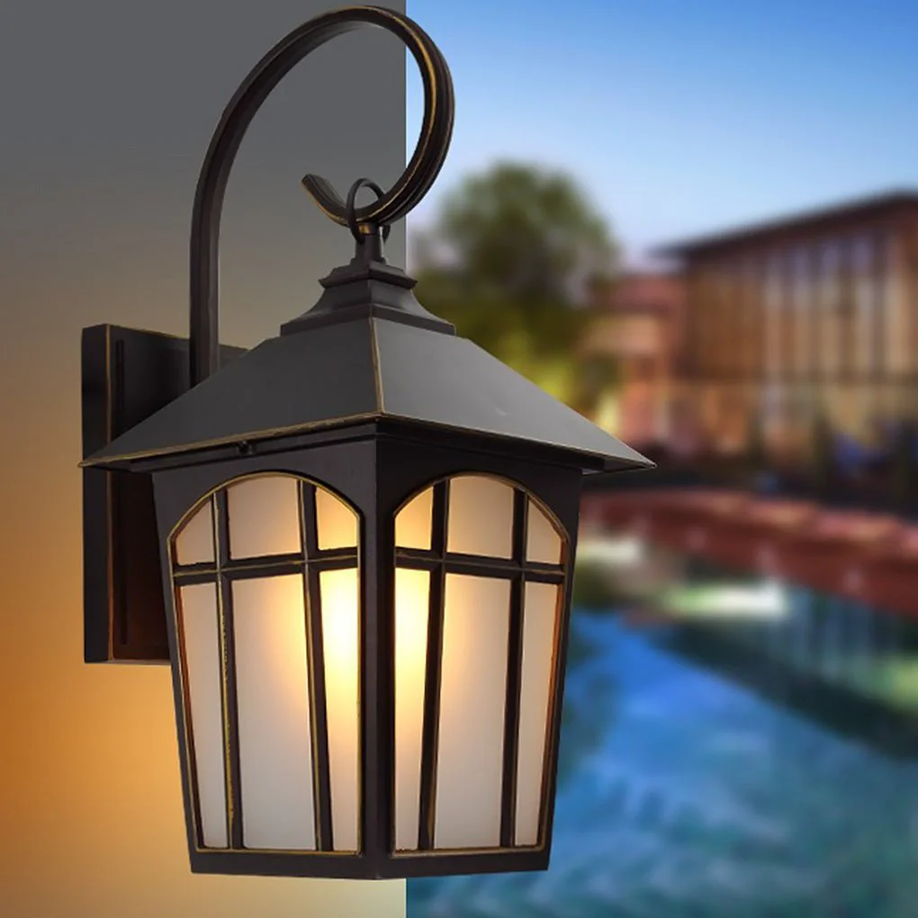 High-End Retro Waterproof Iron Glass Modern Outdoor Wall Lights Wall Sconces Lighting Flexible